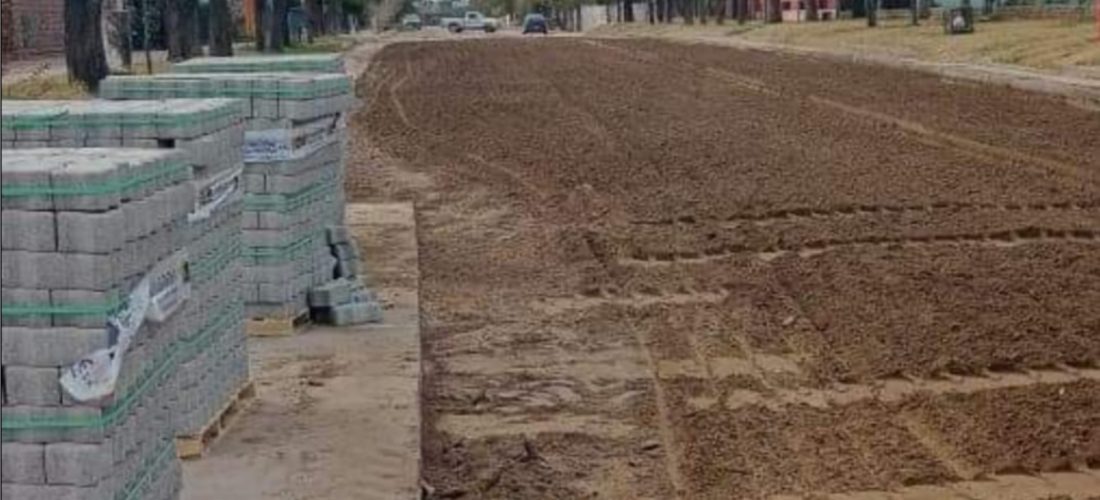 En Villa Valeria, el Municipio avanza en la colocación de pavimento articulado