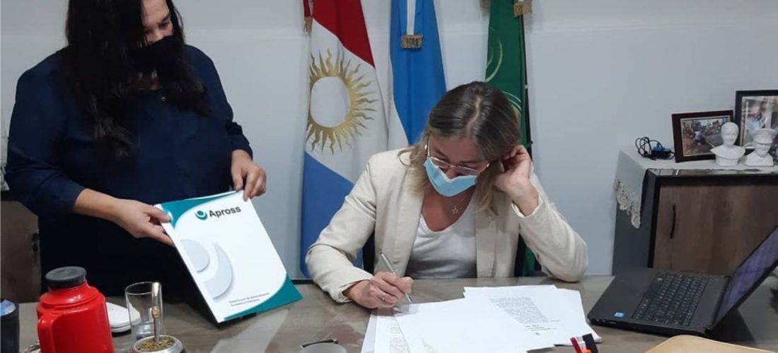 Municipalidad de Del Campillo firmó importante convenio con la obra social Apross
